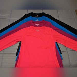 Set of 4 Hanes Sport Ladies Athletic Shirts